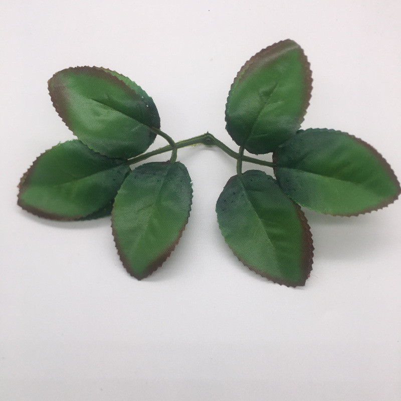 仿真树叶绢花树叶布花叶子插花玫瑰牡丹花树叶
