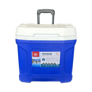 户外保温箱露营野餐冰块冷藏车载商用保冷箱摆摊冰桶28L 便携式