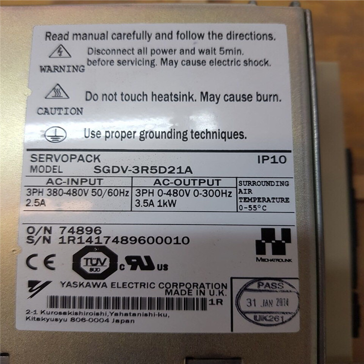 SGMGH-55ACB21电机SGMGH-75DCA21SGMGV-1EADA6SSGDB-20ADG-30ADG