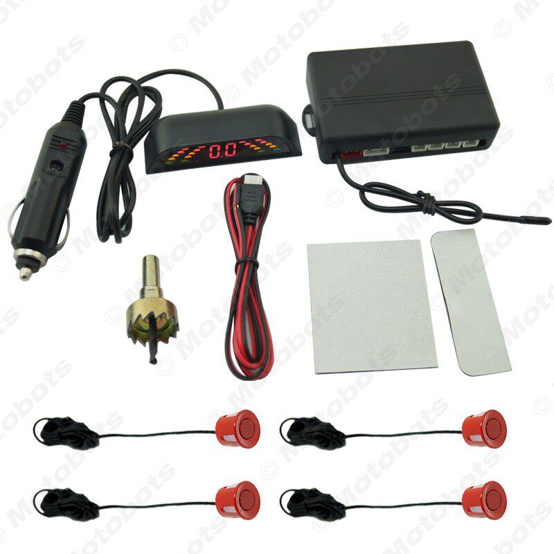 汽车老款W1037无线倒车雷达BIBI蜂鸣倒车雷达4探头倒车雷达