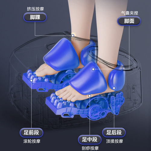 热销源头工厂家用电动足疗机脚部全包裹按摩揉捏全自动美足宝热敷