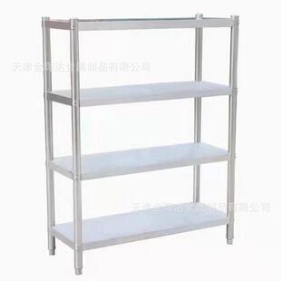 天津组装 不锈钢货架四层酒店厨房货架食堂重型不锈钢货架
