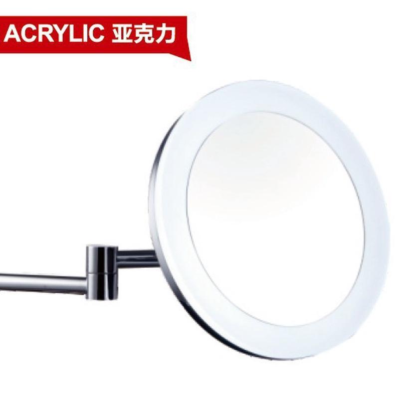 亚克力美容镜壁式补光化妆镜酒店补枫2.0化妆丽妆镜无边框化妆镜