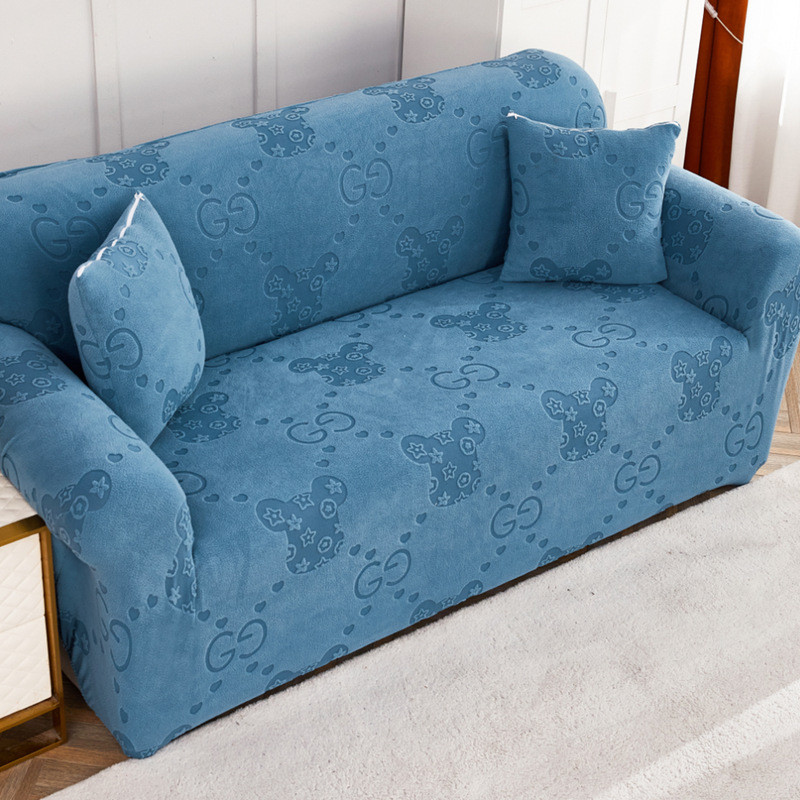 热销2024四季加厚弹力皮沙发套罩笠全包垫巾老式直排三人一二批发
