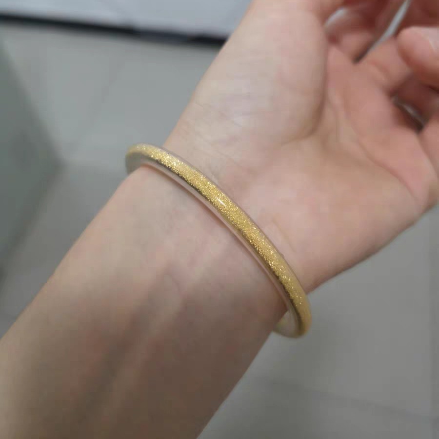 新品饰品配件爱你宝贝金手镯保护套透明进口硅胶制作金手镯防磕碰