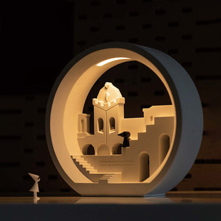 纪念碑谷小夜灯创意摆件卧室桌面台灯氛围灯礼物结婚生日高级礼品