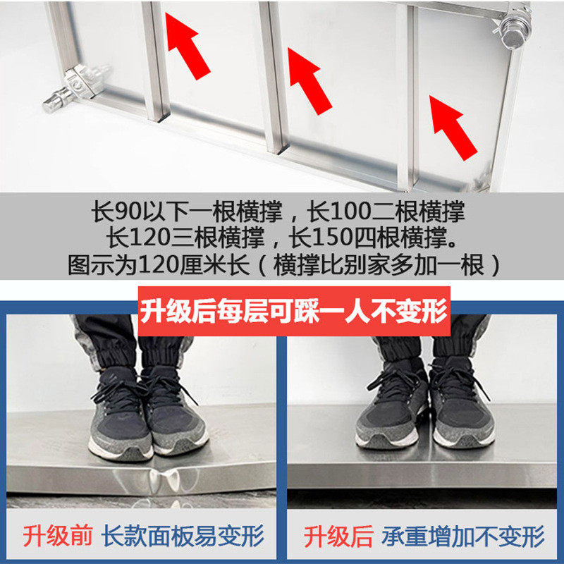 不锈钢厨房置物架落地多层酒店后厨收纳碗盘层架储物柜子商用架子,厨房/烹饪用具,厨房置物架/置物柜/角架,淘宝优惠券,粉丝福利购,淘宝优惠卷