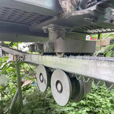 山地物资货物上下搬运车果园单轨运输车汽油动力轨道运输机