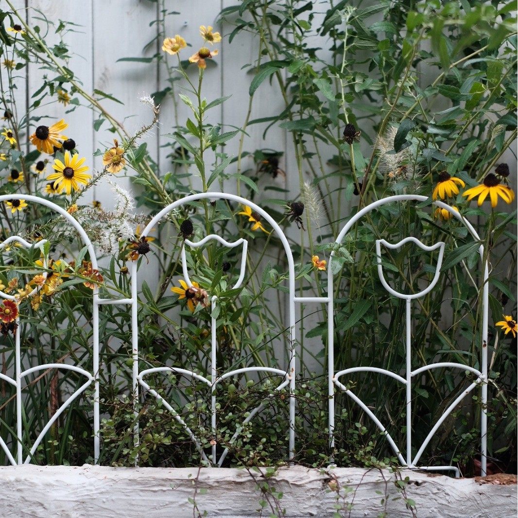 复古花园杂货铁艺郁金香栅栏围栏,五金/工具,护栏/隔离栏,淘宝优惠券,粉丝福利购,淘宝优惠卷