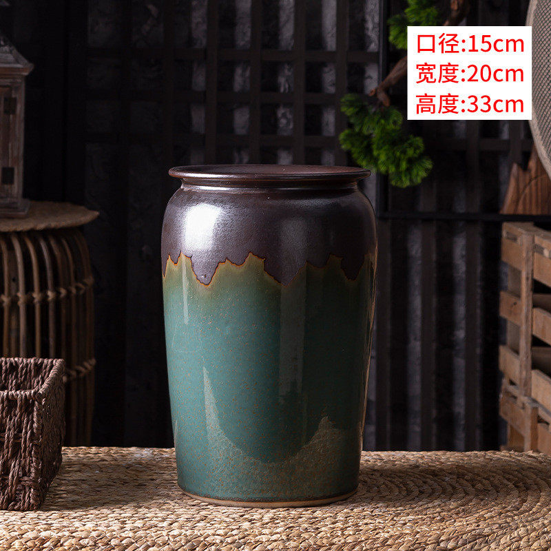 欧式落地花瓶客厅插花美式陶瓷家居摆件景德镇水培富贵竹瓷器