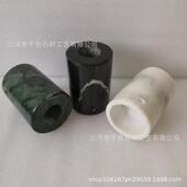 定制天然大理石灯座酒店摆件装 饰底座黑白根配件吊灯家居装 饰生产