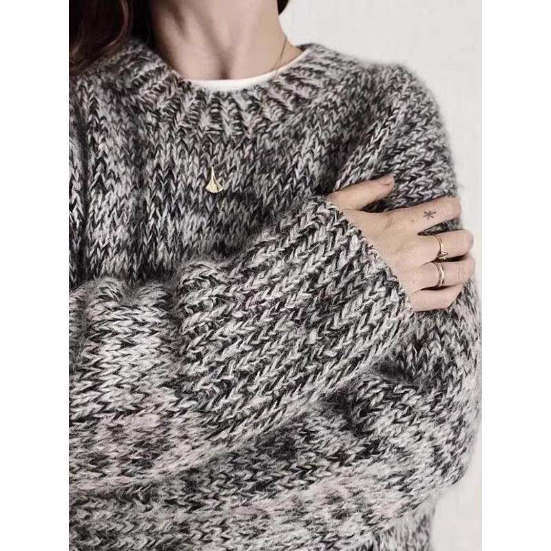 2023冬季慵懒风设计感软糯重工毛衣女高级感灰黑色厚,女装/女士精品,羊绒衫,淘宝优惠券,粉丝福利购,淘宝优惠卷