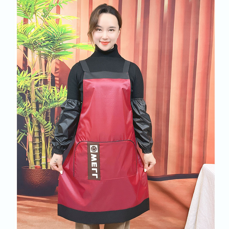 防水防油围裙工作服PVC新款厨房家用餐饮厨师做饭洗车上班干活