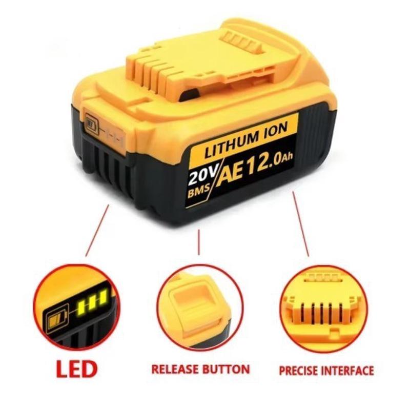 20V12Ah电动工具电池18650锂离子电池适用deWaltDCB200205206