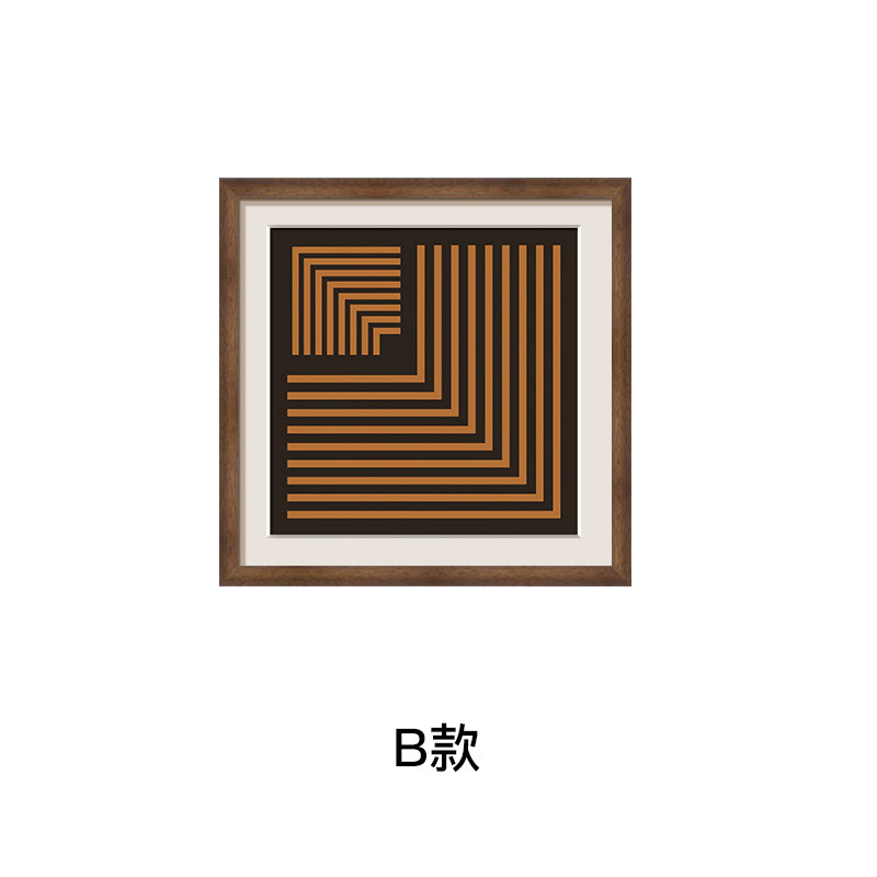 现代斑马葫芦》法式中古风客厅装饰画《抽象复古组合挂画卧室新款图片