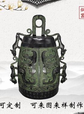 仿古摆件青铜器编钟乐器编钟挂件家居装饰品古代乐器四虎编钟