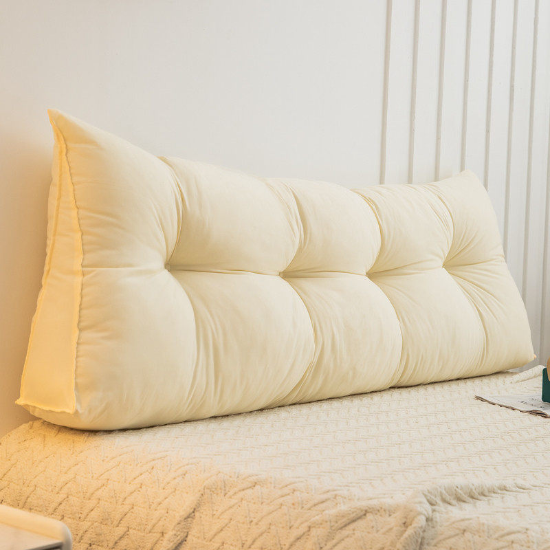 米防撞床头靠垫2024新款三角床上靠枕网红榻榻米黄软包免拆洗金小,居家布艺,靠垫/抱枕,淘宝优惠券,粉丝福利购,淘宝优惠卷