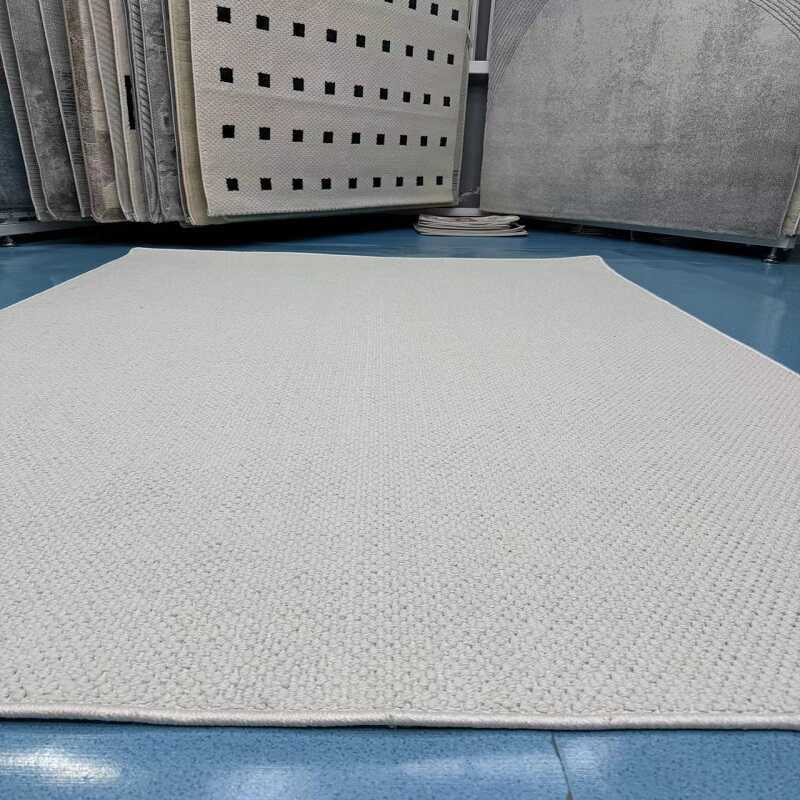 2024新款新西兰羊毛现代简约客厅沙发茶几地毯纯色卧室满铺高级感