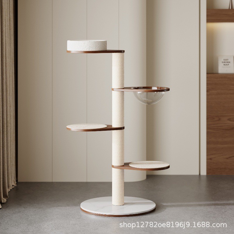 热销实木家用剑麻猫窝一体四季通用太空舱猫爬架小猫专用通天柱猫