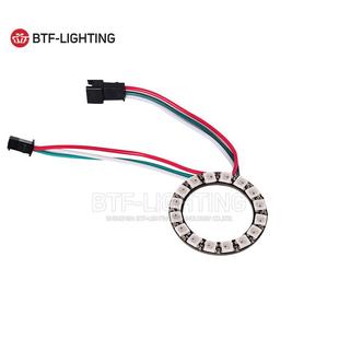 LED16位WS2812b内置5050RGB全彩驱动圆形开发板灯环5V原创设计款