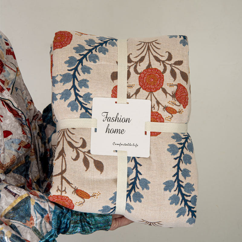 A类纱布盖毯三件套厚床单单件田园风花卉双面空调毯毯,床上用品,床单,淘宝优惠券,粉丝福利购,淘宝优惠卷