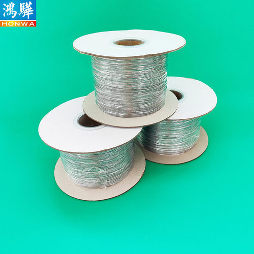 圆形打卷透明色包镀锌铁丝圆线自动扎线机用胶包胶扎丝圆形