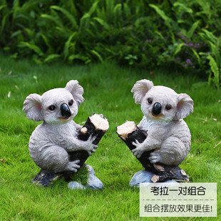 花园庭院挂件考拉树脂景观树上摆件可爱树袋熊动物雕塑园林装饰品