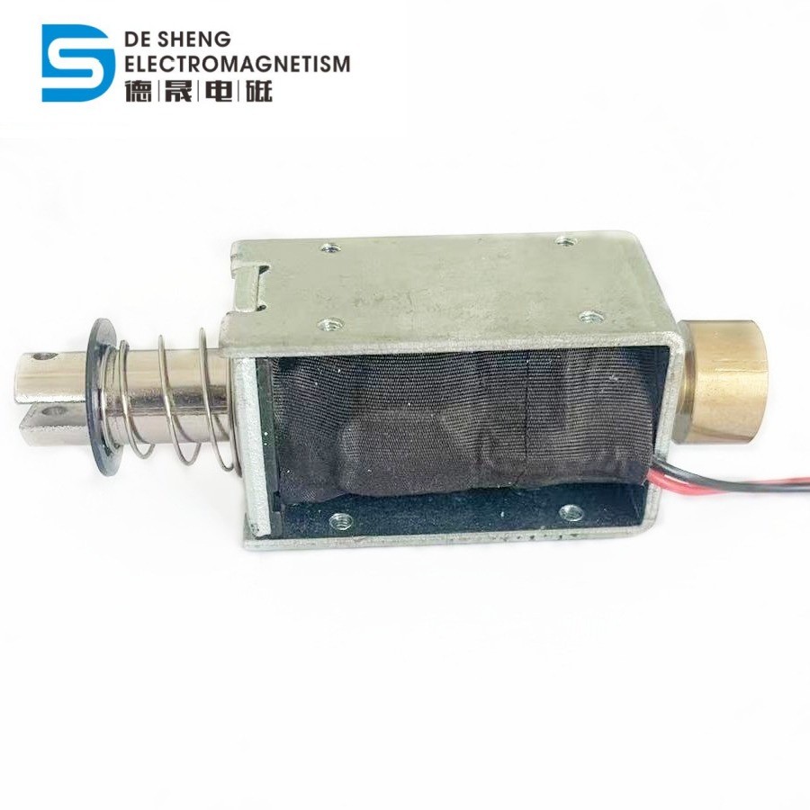 框架推拉式电磁铁1253-08大推力游戏机玩具枪直流24v制动电磁铁