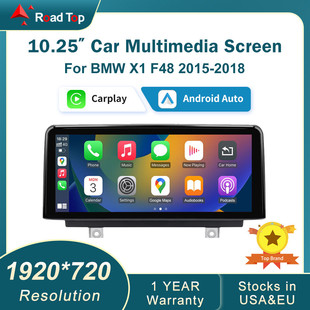 Carplay车载多媒体触摸屏适用于宝马X1安卓汽车头显NBT系统 10.25