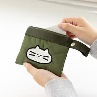 卡包ins小猫可爱零钱包随身包多功能耳机包日韩小众收纳包 新款