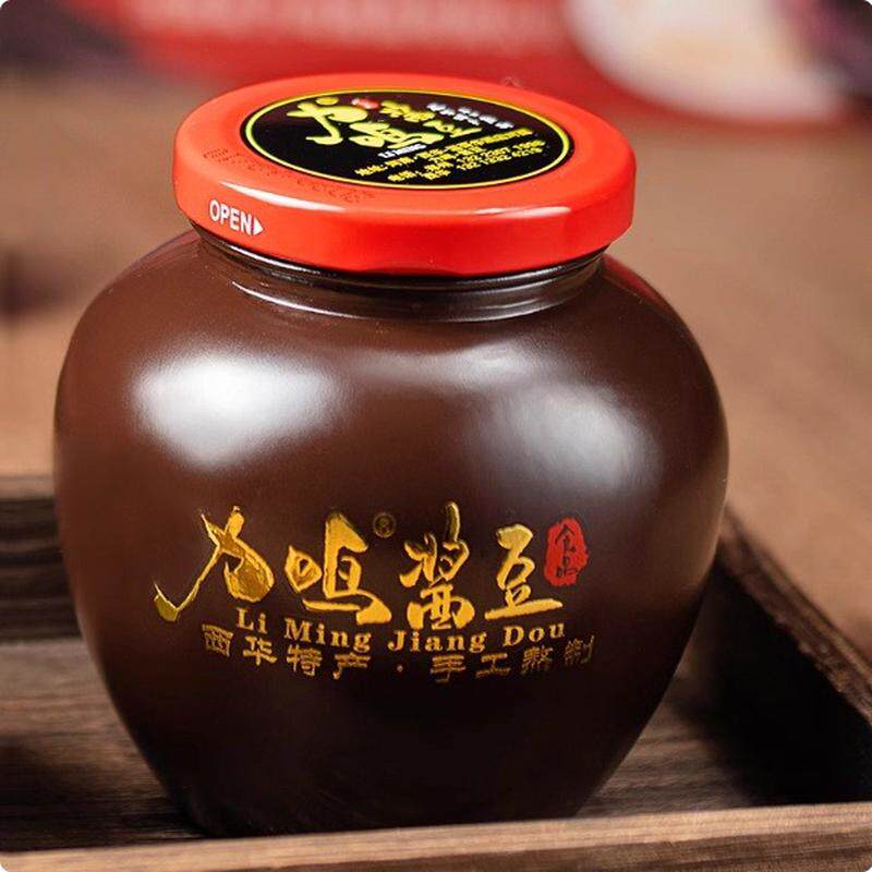 新货力鸣酱豆450g香辣下饭酱夹馍酱秘制豆酱河南手工黄豆酱辣椒调