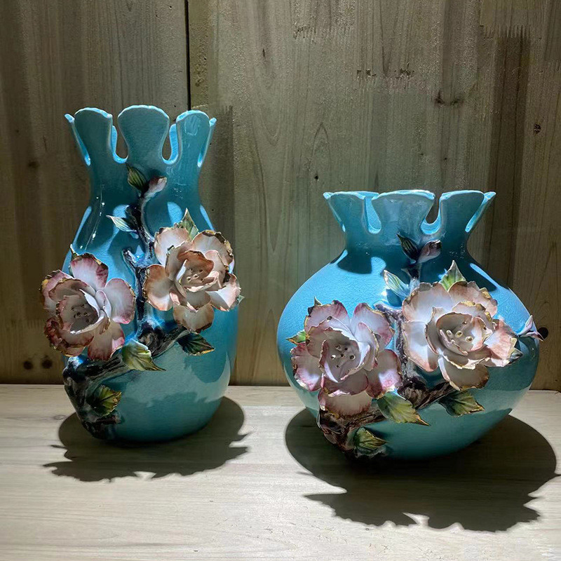 现代简约时尚陶瓷花瓶工艺品家居饰品摆件客厅书房摆设