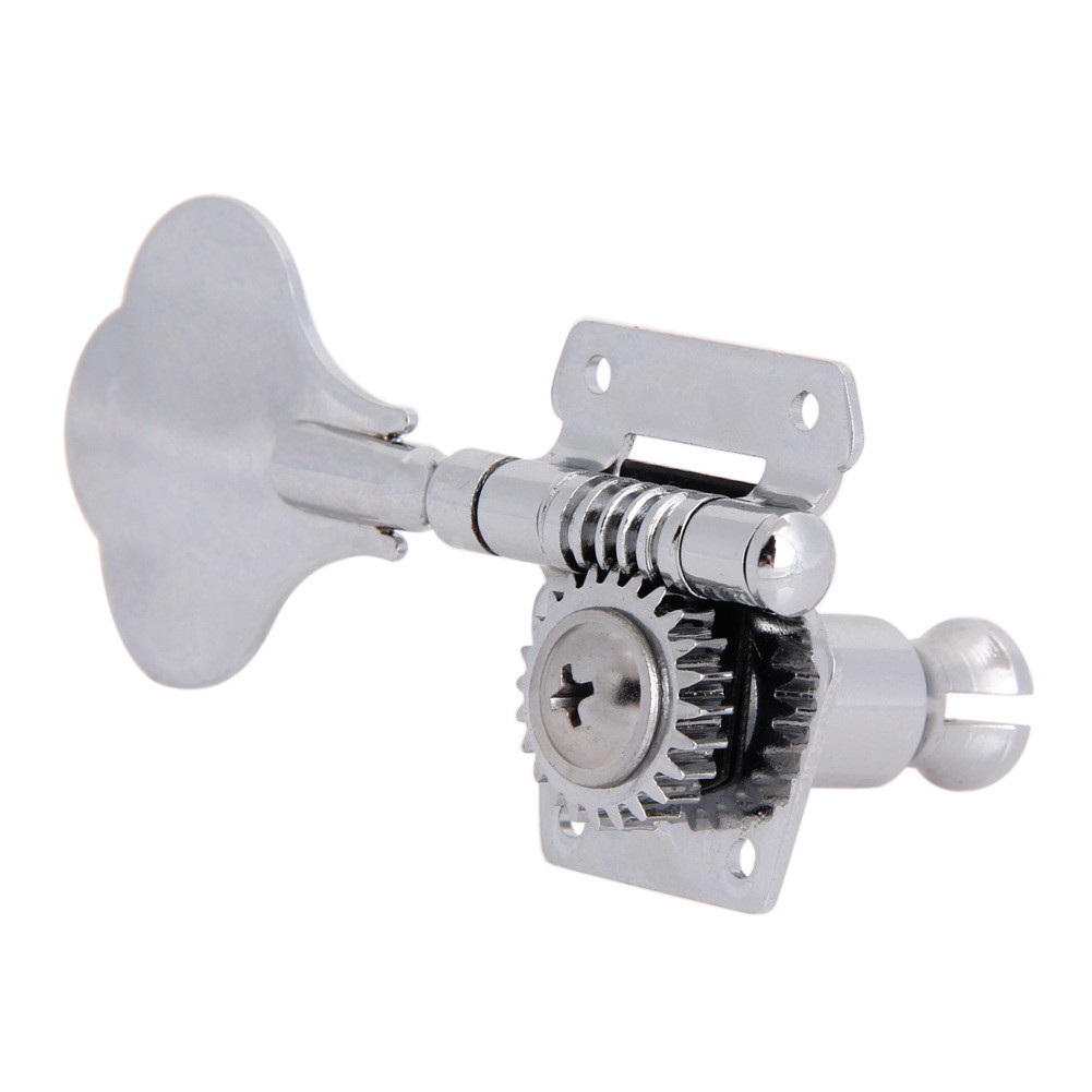 热销批发厂家贝斯梅花铁皮琴钮1左4右银色电贝司弦钮吉他配件乐器