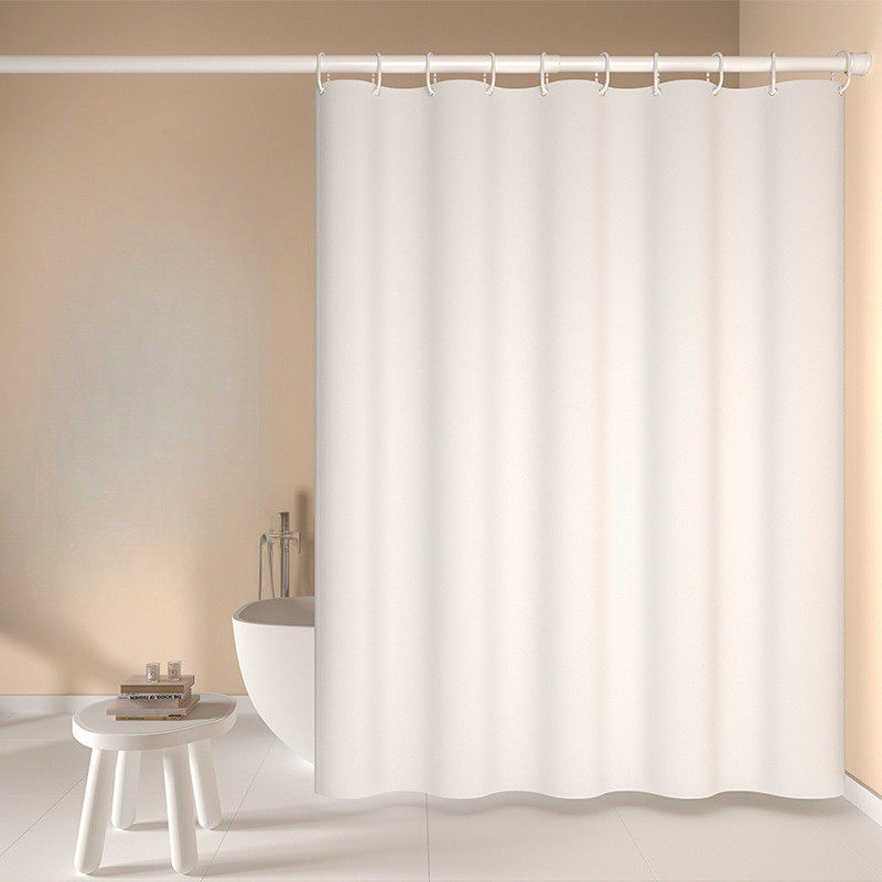 浴室浴帘套装免打孔酒店纯色隔断帘卫生间防霉防水布门帘浴间帘子,家庭/个人清洁工具,浴帘,淘宝优惠券,粉丝福利购,淘宝优惠卷