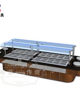 热销台自助餐台艺术餐台组合布菲酒店wok餐台布菲自助餐设备