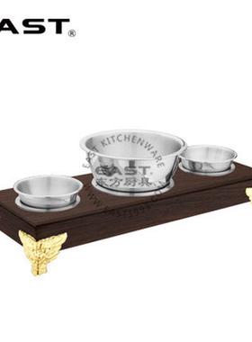 热销】有脚木纹圆盆架【east东方厨具长形