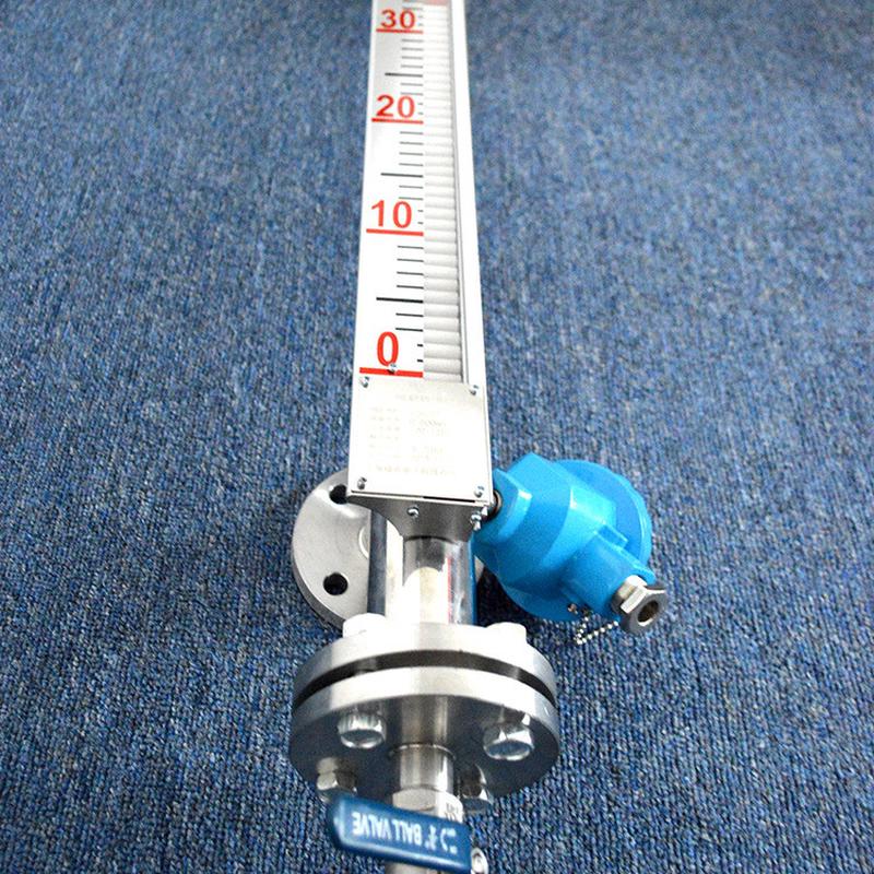 硕舟品牌液体硕舟0-6000磁翻板液位计UHZ-57/F304±1cm液位计