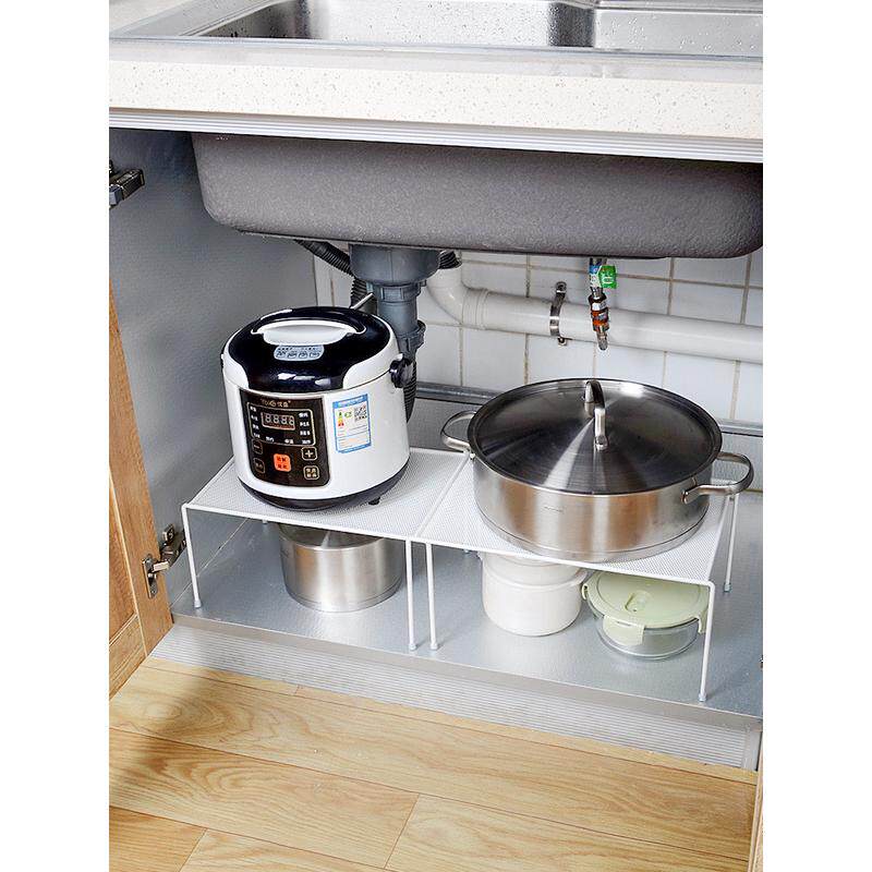 0wyv柜子置物架厨房碗柜伸缩杯子板碗碟收纳架橱柜内隔锅具分层储