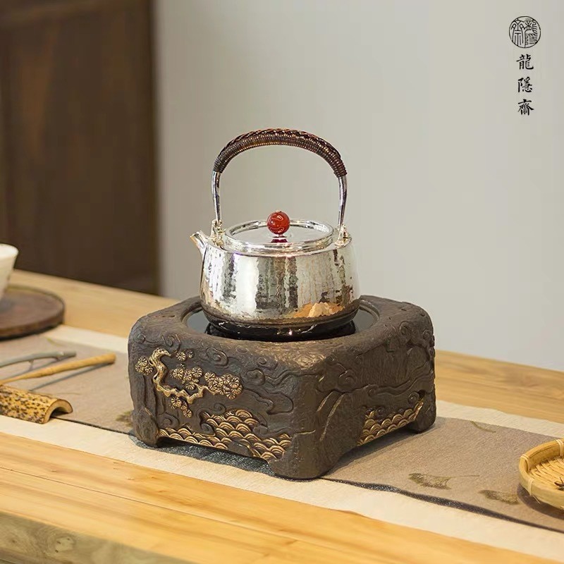 龙隐斋电陶炉茶炉家用静音铁壶银壶陶壶专用煮茶器具智能烧水煮茶