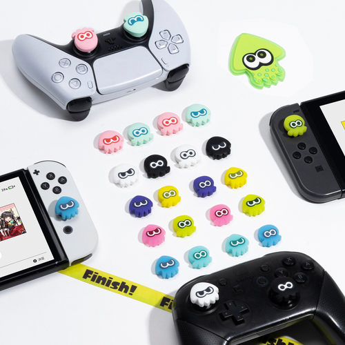 喷射战士3switch摇杆帽oled ns lite硅胶joycon摇杆套pro手柄