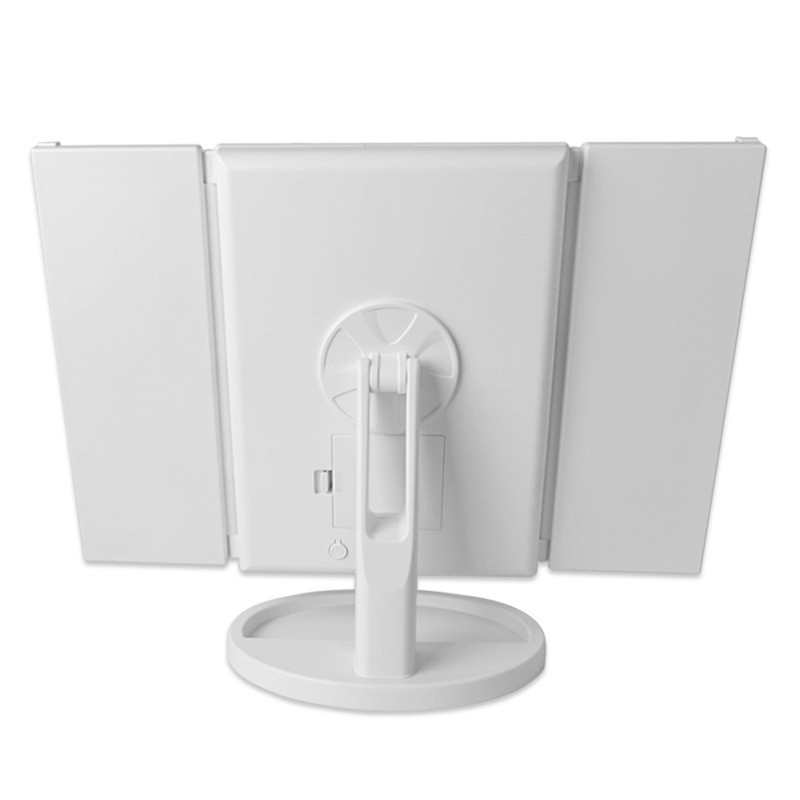 工厂供应 颗带灯led台式镜化妆镜38四周灯 3x 5x 10x放大镜梳妆镜