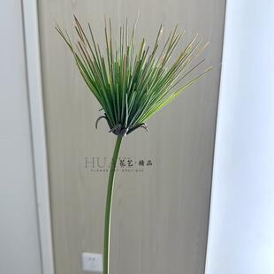 仿真狼尾草喷泉草雾状花材轻盈蓬松朦胧飘渺手感胶材质