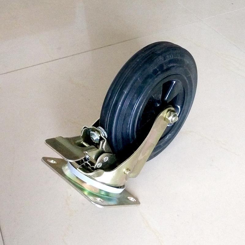 pk7j660l环卫垃圾车配件塑料垃圾箱轮子带刹车户外垃圾桶万