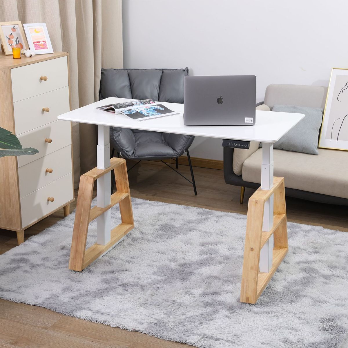 热销工厂办公智能电动卧室电动升降桌学习升降桌单双电机升降桌立