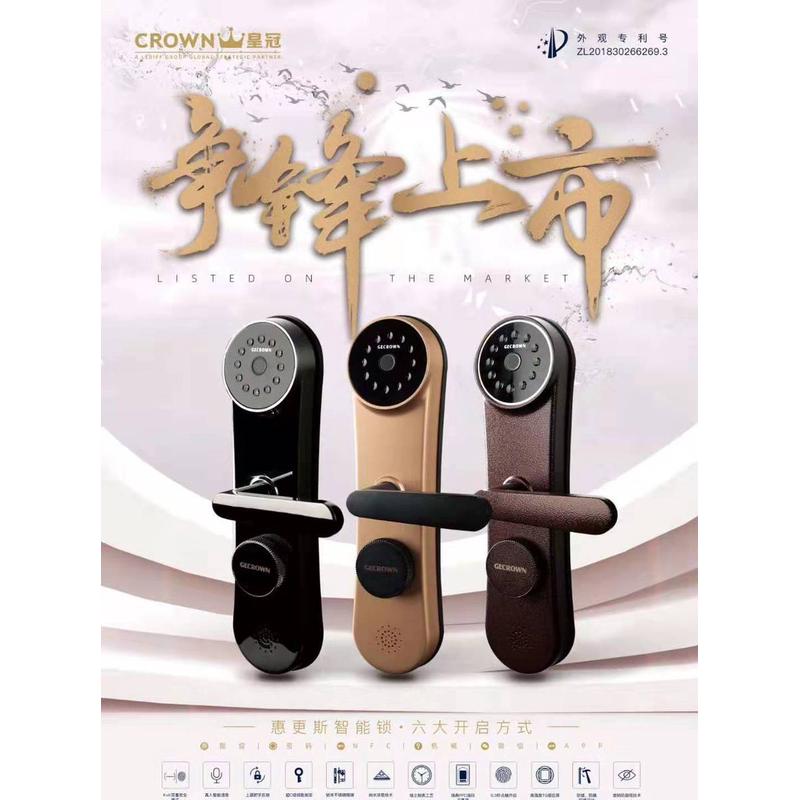 惠更斯智能锁密码刷卡指纹锁家居智能指纹锁