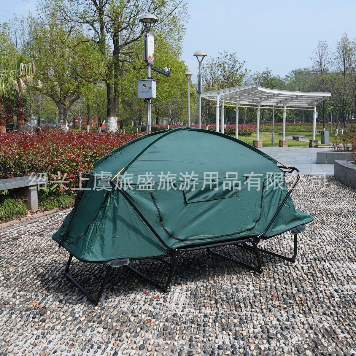 现货户外离地搭建免帐篷单双人防雨露营钓鱼帐篷床休闲可折叠