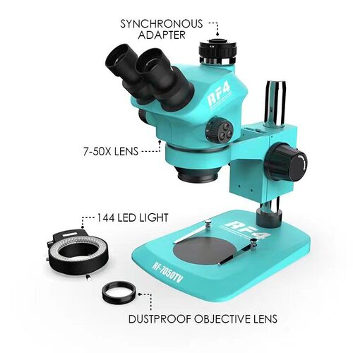 热销rf4高清双目体视连续变倍工业7-50x倍显微镜检测维修用显微镜