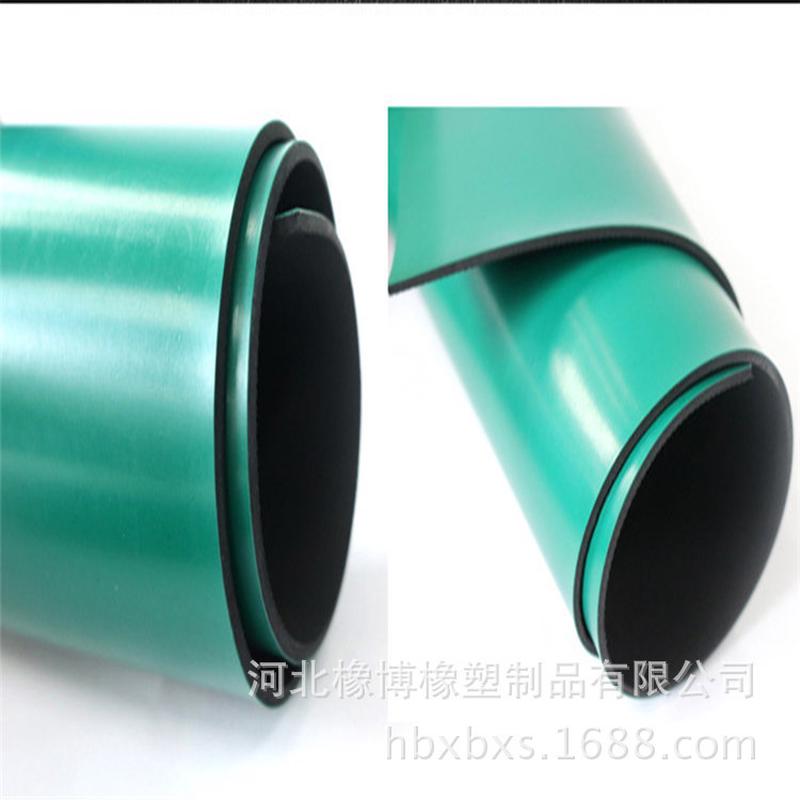 车间防静电橡胶板耐高温绿色橡胶板桌垫台垫工作台实验室防静电