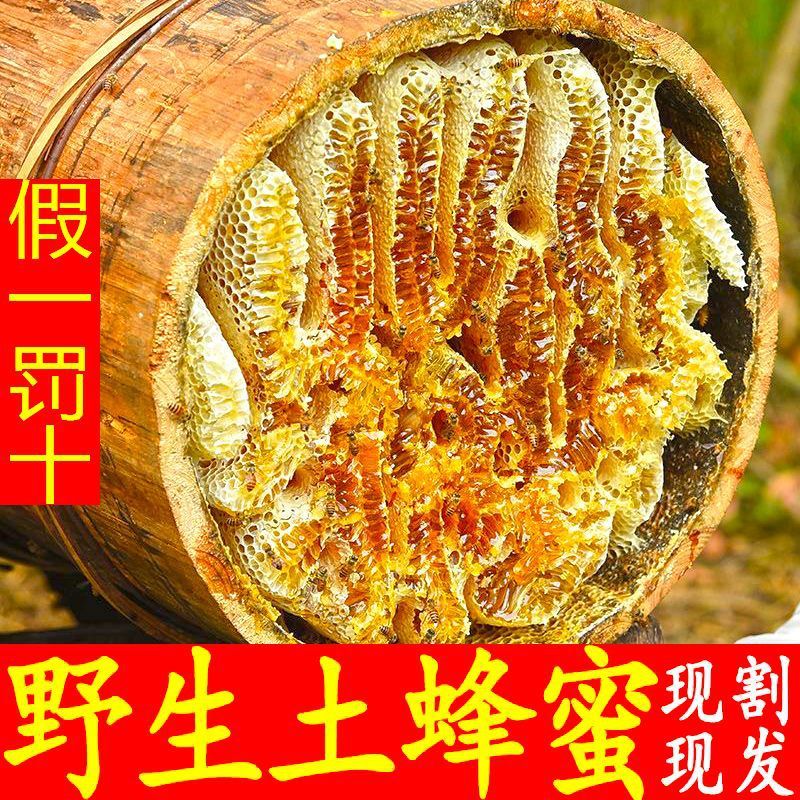 新货好货农家土蜂蜜土法割蜜天然野生农家自产 孕妇蜂蜜巢家用商