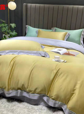 热销支床上用品120床上四件套天丝双拼绣花四件套